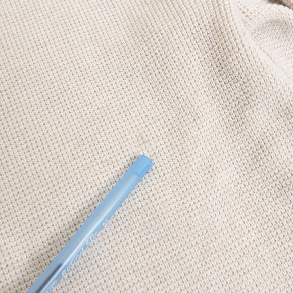 Matinique Malagoon Crewneck Sweater Mens Medium Oyster Gray Melange Cotton Cream - Picture 15 of 15